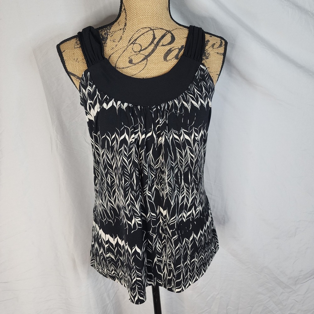 USA Vtg 90s PERSEPTION CONCEPT Size‎ Medium Scoop Neck Stretch Knit Cami Blouse